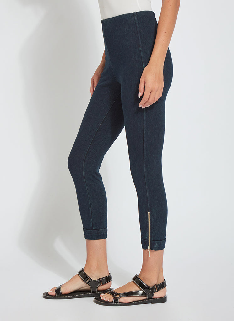 Denim Cuffed Crop  Lyssé New York: Fabric. Fit. Fashion. – LYSSÉ