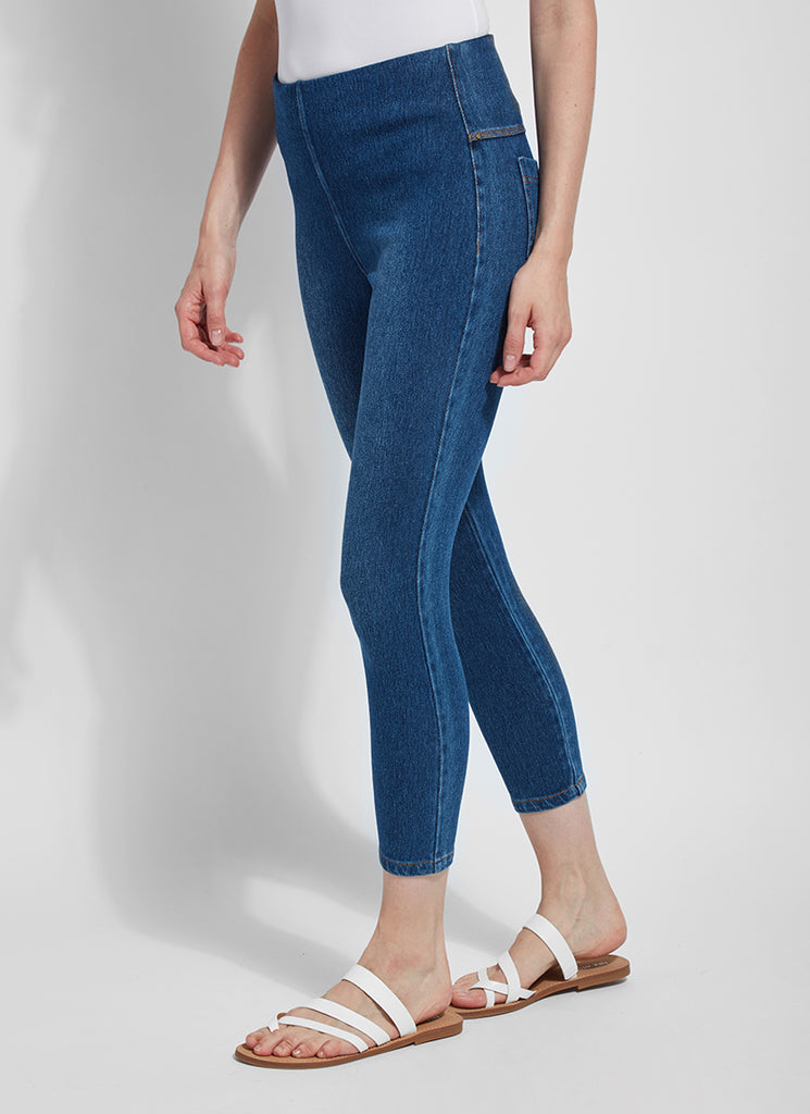 Toothpick Denim Crop Jean Legging (Plus Size)