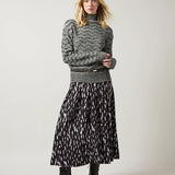 Hollis Pleated Midi Skirt