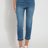 'Holding Power' Premium Denim- Cropped Straight Leg (24.5" Inseam)