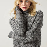 Scarlet Marble Texture Sweater