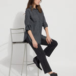 color=Midtown Black Pinstripe