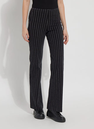 color=Midtown Black Denim Pinstripe