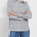 color=French Blue Pinstripe