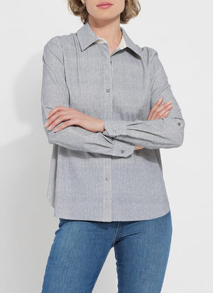 color=French Blue Pinstripe