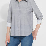 color=French Blue Pinstripe