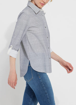 color=French Blue Pinstripe