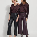 Vegan Leather Wide Leg (28" Inseam)