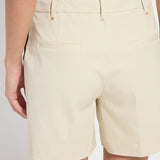Amanda Twill Short - Sleek Beige (6" Inseam)