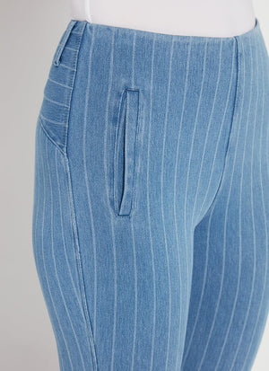 color=Bleached Blue Denim Pinstripe