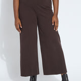 Erin Hi Waist Wide Leg Denim Curvy - Double Espresso (28" Inseam)