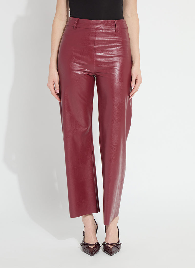 Vegan Leather Wide Leg (28" Inseam)
