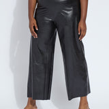Vegan Leather Wide Leg Curvy (28" Inseam)