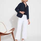 Della Denim Cropped Blazer