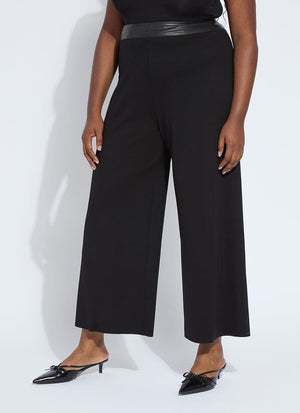 Denver Hi Waist Wide Leg Ponte Curvy