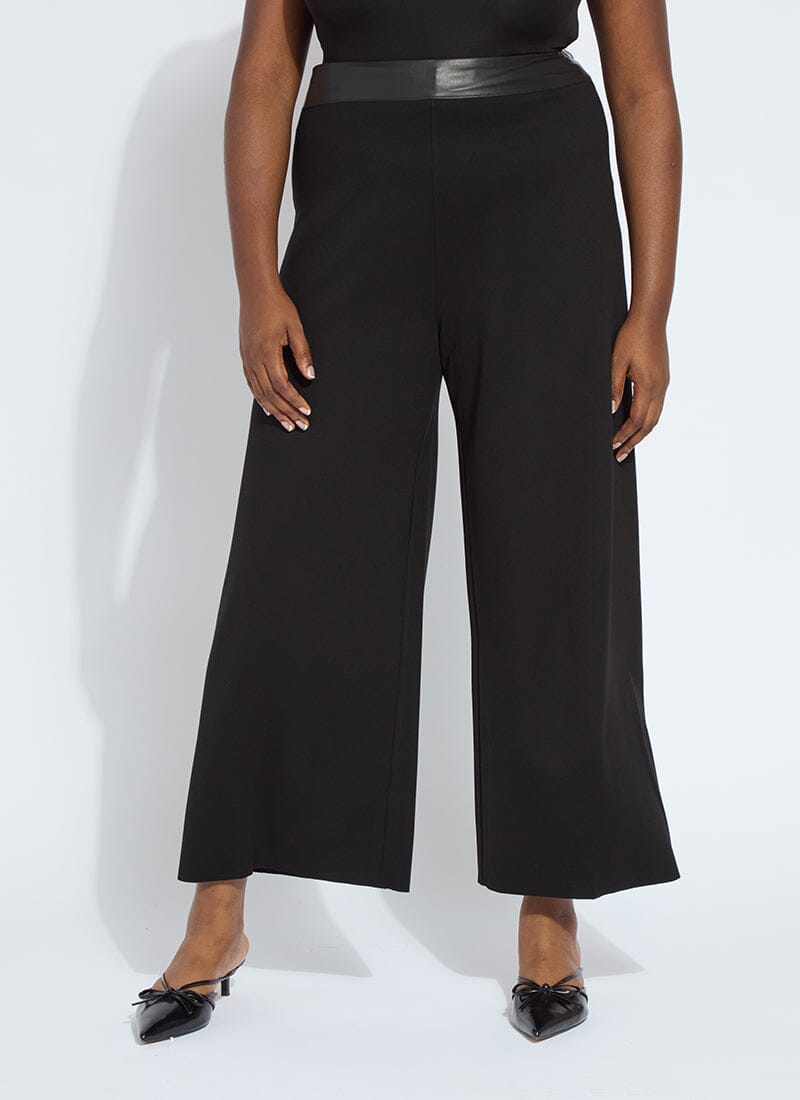 Denver Hi Waist Wide Leg Ponte Curvy (28" Inseam)
