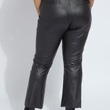 Elysse Foiled Leather Pant Curvy