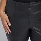 Elysse Foiled Leather Pant Curvy