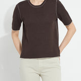 Odessa Reversible Knit Short Sleeve Tee