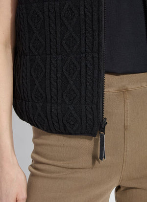 Prudence Reversible Puffer Sweater Vest Curvy