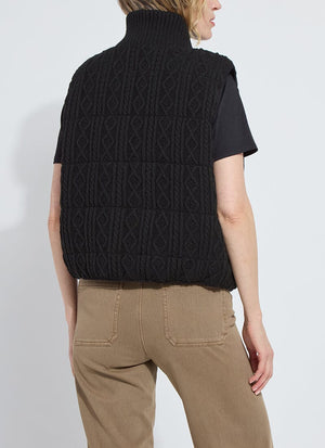 Prudence Reversible Puffer Sweater Vest Curvy