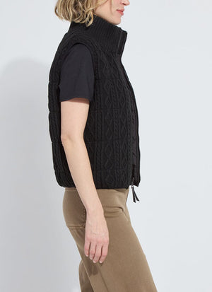 Prudence Reversible Puffer Sweater Vest Curvy