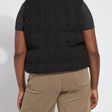 Prudence Reversible Puffer Sweater Vest Curvy