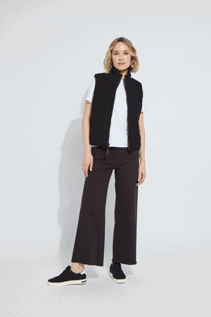 Prudence Reversible Puffer Sweater Vest Curvy