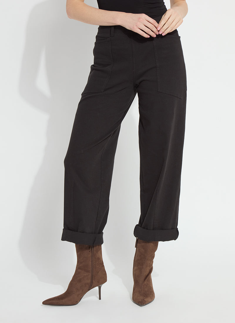 Penelope Curved Cuffed Denim (27" Inseam (cuffed) | 31" Inseam (uncuffed))