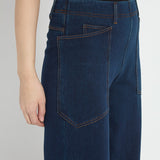 Penelope Curved Cuffed Denim (27" Inseam (cuffed) | 31" Inseam (uncuffed))