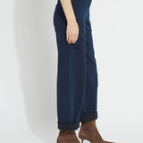 Penelope Curved Cuffed Denim (27" Inseam (cuffed) | 31" Inseam (uncuffed))