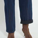 Penelope Curved Cuffed Denim (27" Inseam (cuffed) | 31" Inseam (uncuffed))