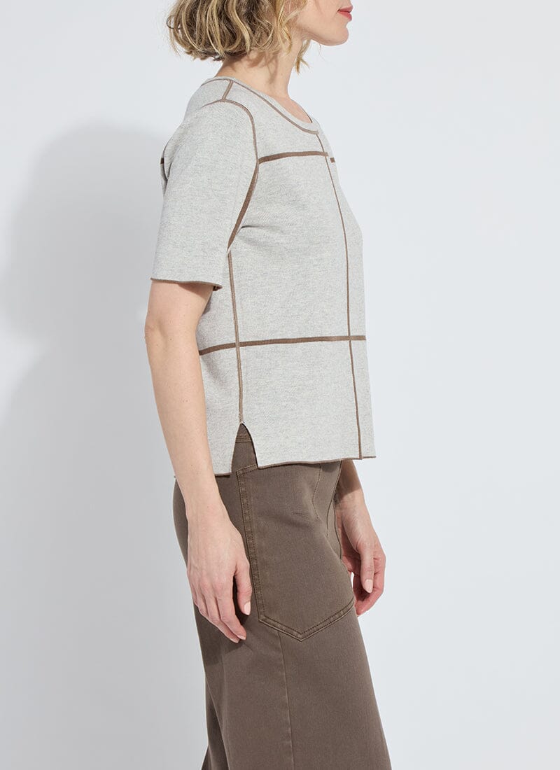 color=Lt Grey Melange/Subtle Green