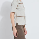 color=Lt Grey Melange/Subtle Green