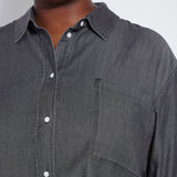 Lunette Stretch Chambray Shirt Curvy