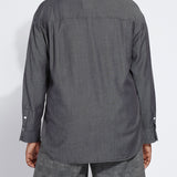 Lunette Stretch Chambray Shirt Curvy