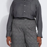 Lunette Stretch Chambray Shirt Curvy