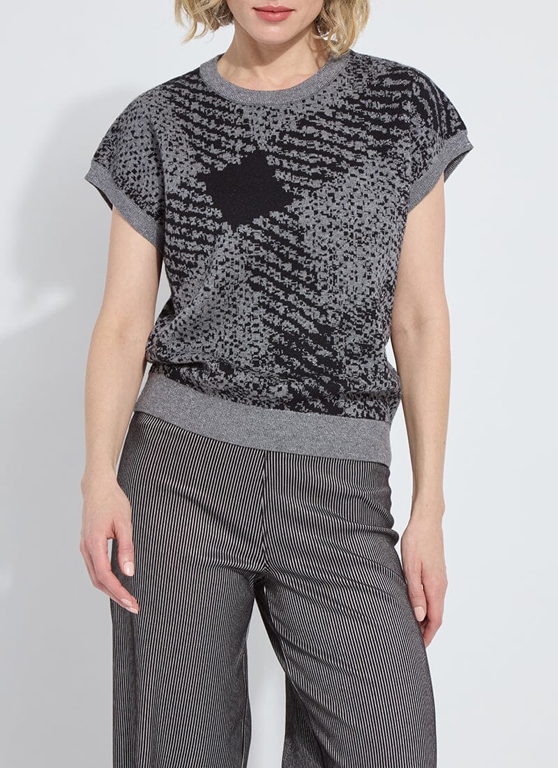 color=Lurex Diagonal Plaid