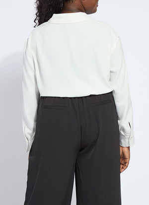 Natasha Lace Trim Shirt Curvy