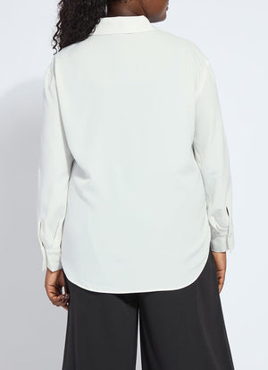 Natasha Lace Trim Shirt Curvy