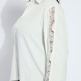 Natasha Lace Trim Shirt Curvy