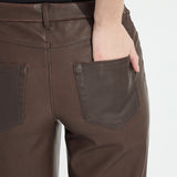 Cortina Hi Waist Wide Leg Vegan Leather (30" Inseam)