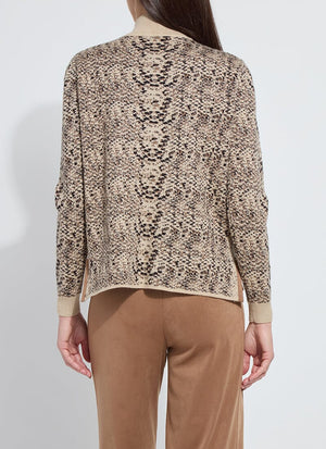 color=Lux Camel Snake Jacquard