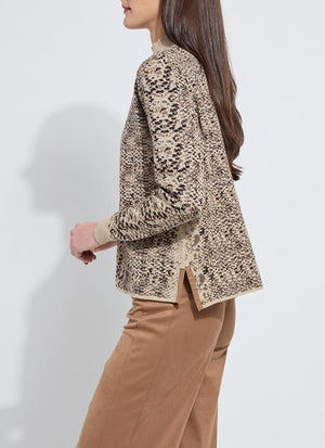 color=Lux Camel Snake Jacquard
