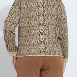 Declan Mock Neck Jacquard Sweater Curvy
