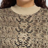 Declan Mock Neck Jacquard Sweater Curvy