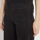 Vionette Vegan Suede Wide Leg Trouser (28" Inseam)