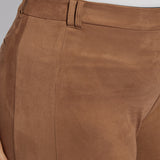 Vionette Vegan Suede Wide Leg Trouser Curvy (28" Inseam)