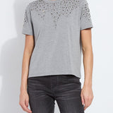 Malva Embellished Crew Neck Top