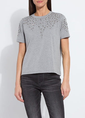 Malva Embellished Crew Neck Top